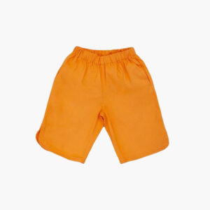 Girls Pe Lycra Orange Bermuda Short